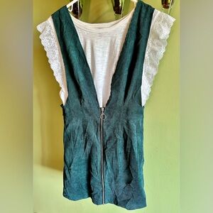 Corduroy Pinafore (zip front)